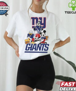 Mickey, Pluto, Donald New York Giants Unisex T Shirt