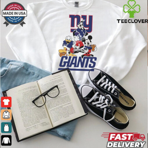 Mickey, Pluto, Donald New York Giants Unisex T Shirt