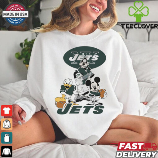 Mickey, Pluto, Donald New York Jets Unisex T Shirt