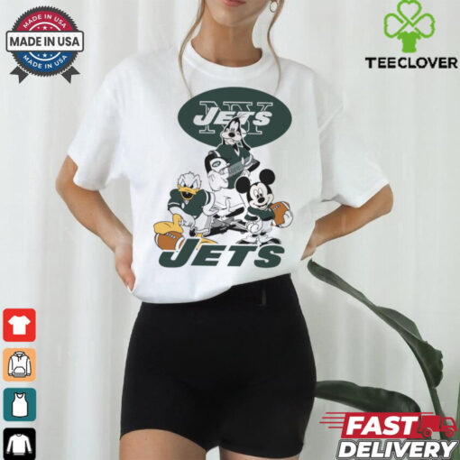 Mickey, Pluto, Donald New York Jets Unisex T Shirt