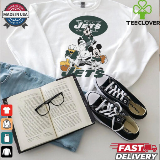Mickey, Pluto, Donald New York Jets Unisex T Shirt
