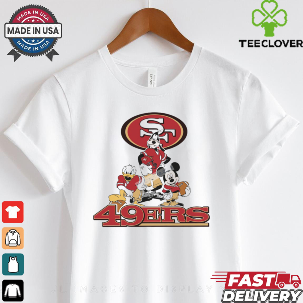 Mickey, Pluto, Donald San Francisco 49ers Unisex T Shirt Mickey, Pluto, Donald San Francisco 49ers Unisex T Shirt