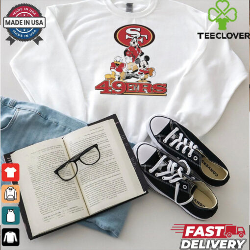 Mickey, Pluto, Donald San Francisco 49ers Unisex T Shirt