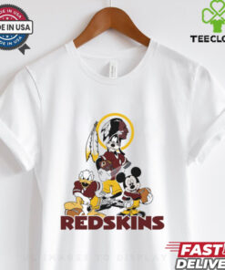 Mickey, Pluto, Donald Washington Redskins Unisex T Shirt