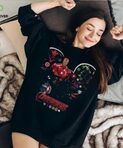 Mickey, Spiderman, Marvel Merry Christmas Tshirt