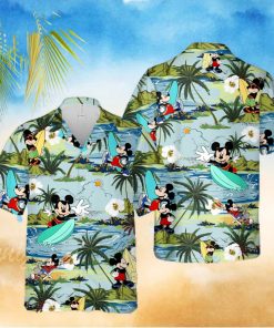 Mickey Surfing Hawaiian Shirt
