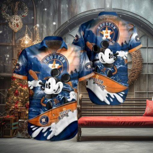 Mickey Surfing Houston Astros Astros MLB Gifts For Fans, Hawaiian Shirts Houston, Houston Astros Astros Hawaiian Shirt
