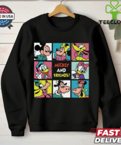 Mickey and Friends Grid Graphic T Shirt 3 Mickey and Friends Grid Graphic T Shirt