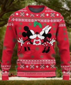 Mickey and Minnie Ugly Christmas Sweater, Disney Holiday Sweatshirt, Magic Kingdom Xmas Shirt, Minnie and Mickey Mouse Holiday Gift