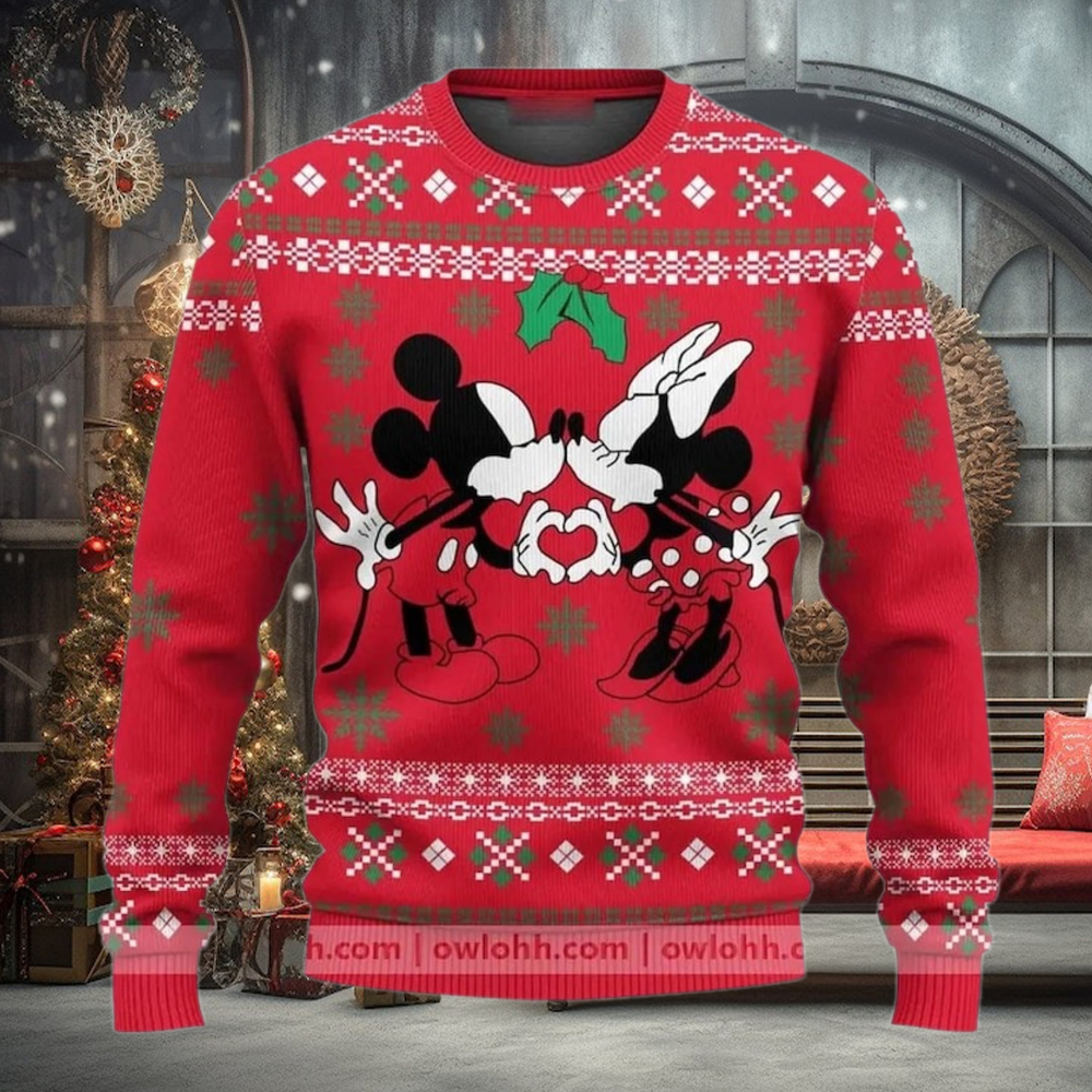 Mickey and Minnie Ugly Christmas Sweater, Disney Holiday Sweatshirt, Magic Kingdom Xmas Shirt, Minnie and Mickey Mouse Holiday Gift Mickey and Minnie Ugly Christmas Sweater, Disney Holiday Sweatshirt, Magic Kingdom Xmas Shirt, Minnie and Mickey Mouse Holiday Gift