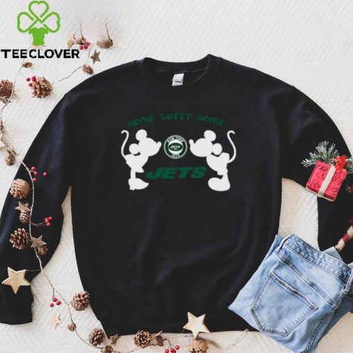 Mickey and Minnie home sweet home New York Jets hoodie, sweater, longsleeve, shirt v-neck, t-shirt
