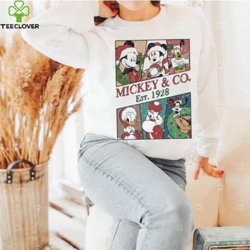 Mickey and co est 1928 disney mickey and friends walt disneyworld Christmas hoodie, sweater, longsleeve, shirt v-neck, t-shirt