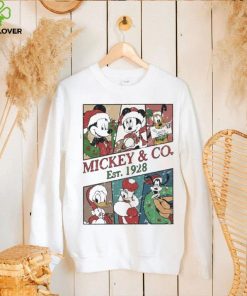 Mickey and co est 1928 disney mickey and friends walt disneyworld Christmas hoodie, sweater, longsleeve, shirt v-neck, t-shirt