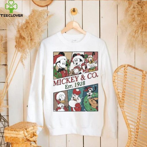 Mickey and co est 1928 disney mickey and friends walt disneyworld Christmas hoodie, sweater, longsleeve, shirt v-neck, t-shirt