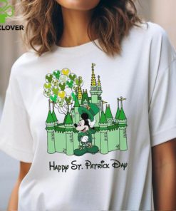Mickey castle Disney Happy St. Patrick’s Day shirt