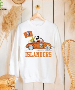 Mickey driving car New York Islanders hockey NHL shirt