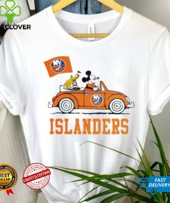 Mickey driving car New York Islanders hockey NHL hoodie, sweater, longsleeve, shirt v-neck, t-shirt