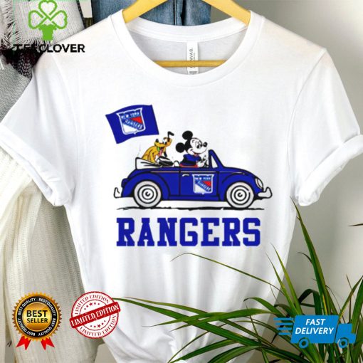 Mickey driving car New York Rangers hockey NHL hoodie, sweater, longsleeve, shirt v-neck, t-shirt