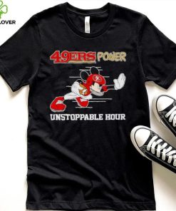 Mickey mouse 49ers power unstoppable hour shirt 2 Mickey mouse 49ers power unstoppable hour shirt