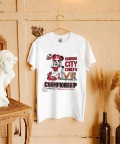 Mickey mouse Kansas city Chiefs super bowl championship Arizona february 12 2023 shirt