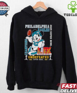 Mickey mouse Philadelphia Eagles 2025 Super Bowl Champions Undefeated shirt