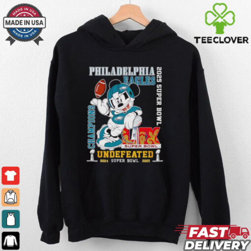 Mickey mouse Philadelphia Eagles 2025 Super Bowl Champions Undefeated shirt