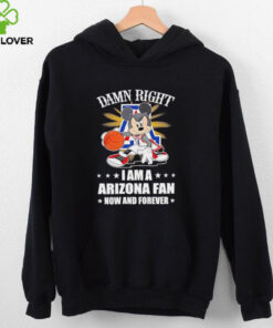 Mickey mouse damn right I am a Arizona basketball fan now and forever T shirt