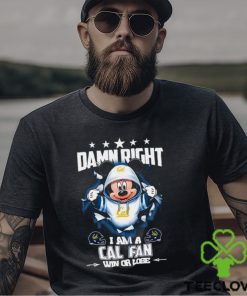 Mickey mouse damn right I am a California Golden Bears fan win or lose shirt