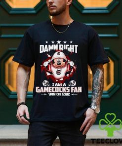 Mickey mouse damn right I am a South Carolina Gamecocks fan win or lose shirt