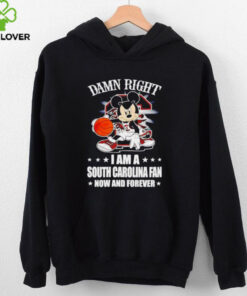 Mickey mouse damn right I am a South Carolina fan now and forever T shirt