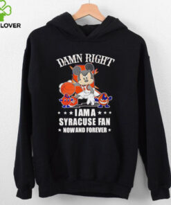 Mickey mouse damn right I am a Syracuse basketball fan now and forever T shirt 3 Mickey mouse damn right I am a Syracuse basketball fan now and forever T shirt