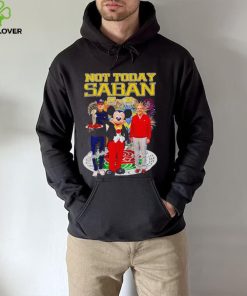 Mickey mouse not today Saban Jim Harbaugh Nick Saban signatures hoodie, sweater, longsleeve, shirt v-neck, t-shirt