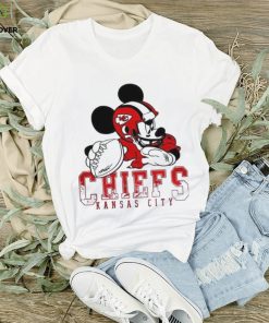 Mickey mouse playing Kansas city Chiefs disney inspired game day Football shirt 1 Mickey mouse playing Kansas city Chiefs disney inspired game day Football shirt