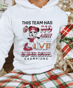 Mickey mouse this team has no quit super bowl champions 2024 shirt