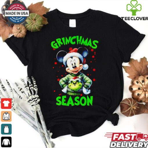 Mickey wear Grinch Grinchmas Season Christmas shirt