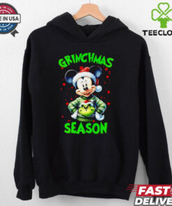 Mickey wear Grinch Grinchmas Season Christmas shirt