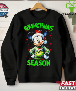 Mickey wear Grinch Grinchmas Season Christmas shirt