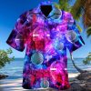 Microphone Enveloped In A Colored Purple Unique Design Unisex Hawaiian Shirt For Men And Women Dhc17062424