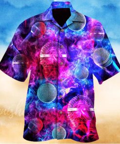 Microphone Enveloped In A Colored Purple Unique Design Unisex Hawaiian Shirt For Men And Women Dhc17062424