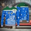 Microsoft Christmas Sweater All Over Printed Holiday Ugly Christmas Artificial Wool Sweat