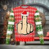 Middle Finger Offensive For Christmas Gifts Ugly Christmas Sweater