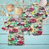 MS Color Fantasy Ship Hawaiian Shirt Men And Women Gift Floral Beach