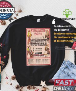 Midnight cowgirls summer tour 2024 poster shirt