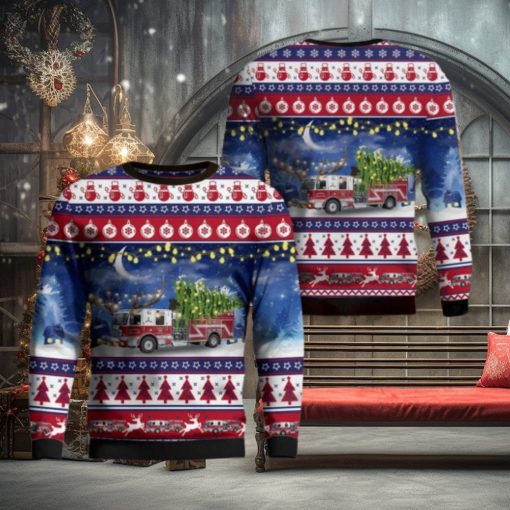 Midway Fire Department AOP Sweater Christmas Gift Sweater