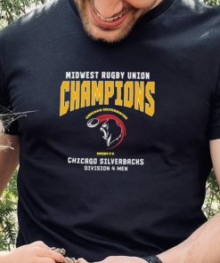 Midwest Rugby Union Champions Chicago Silverbacks Division 4 Men T Shirt