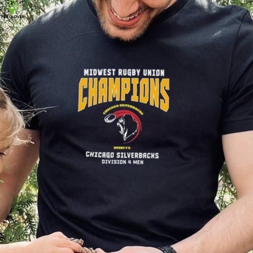 Midwest Rugby Union Champions Chicago Silverbacks Division 4 Men T Shirt