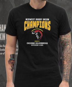 Midwest Rugby Union Champions Chicago Silverbacks Division 4 Men T Shirt