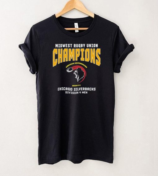 Midwest Rugby Union Champions Chicago Silverbacks Division 4 Men T Shirt