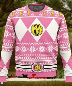 Mighty Morphin Pink Ranger Power Rangers Ugly Christmas Sweater