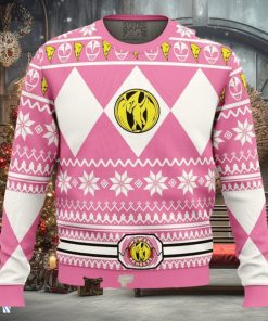 Mighty Morphin Pink Ranger Power Rangers Ugly Christmas Sweater